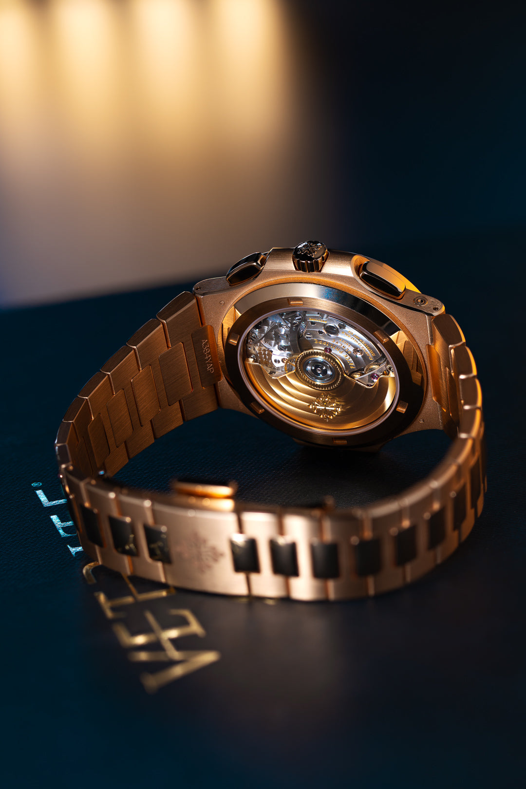 Nautilus Rose Gold 'Blue Dial' Travel Time Chronograph 5990/1R-001